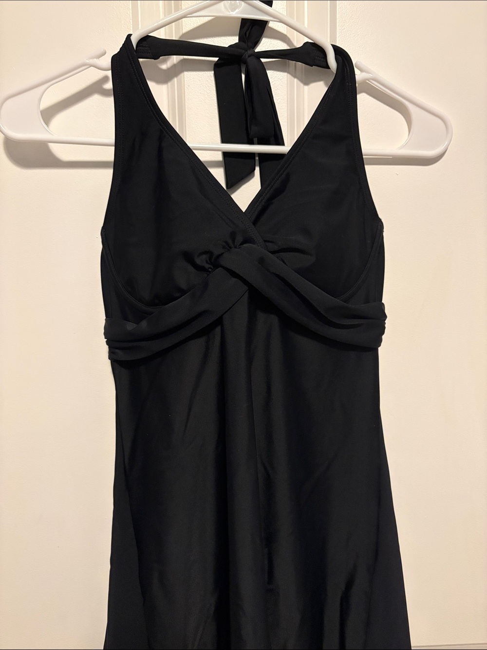 Athleta Black Halter Twist-Front Women's dress
